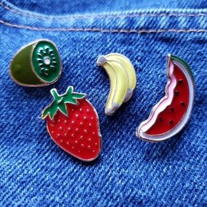 Summer Fruit Enamel Pins
